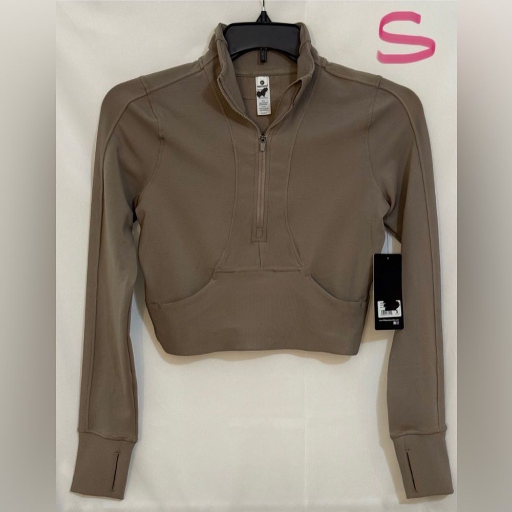 90 Degree By Reflex Cozy Brown Sweatshirt Hoodie